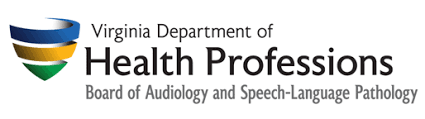 Virginia Department of Health Professions licensed speech therapist